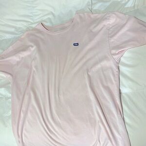 Light pink vans, extra large plain shirt